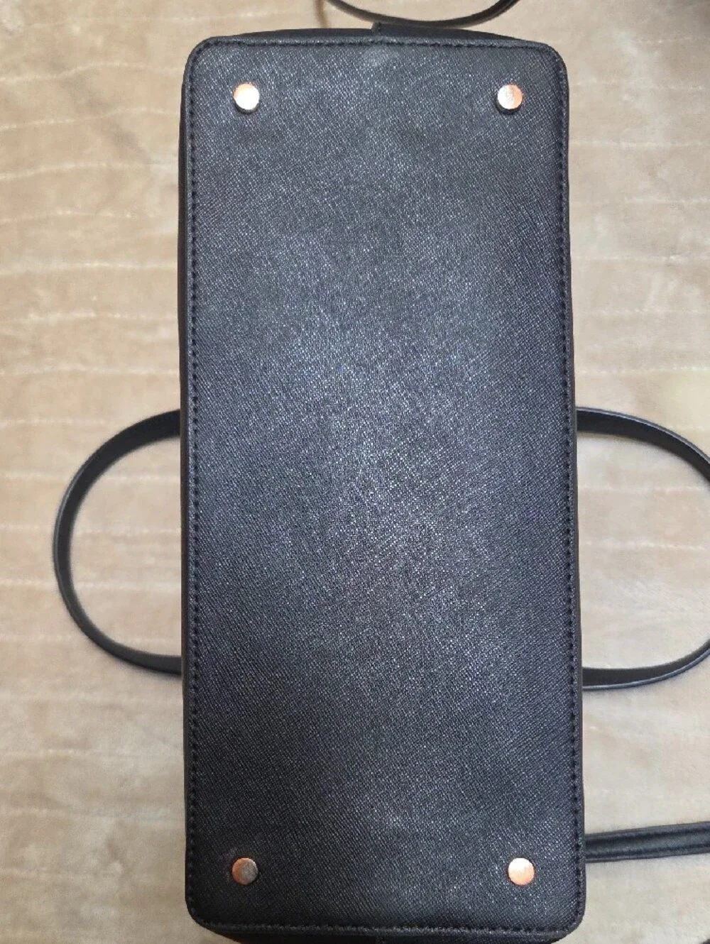 kate spade black dome satchel with removable Crossbody Strap